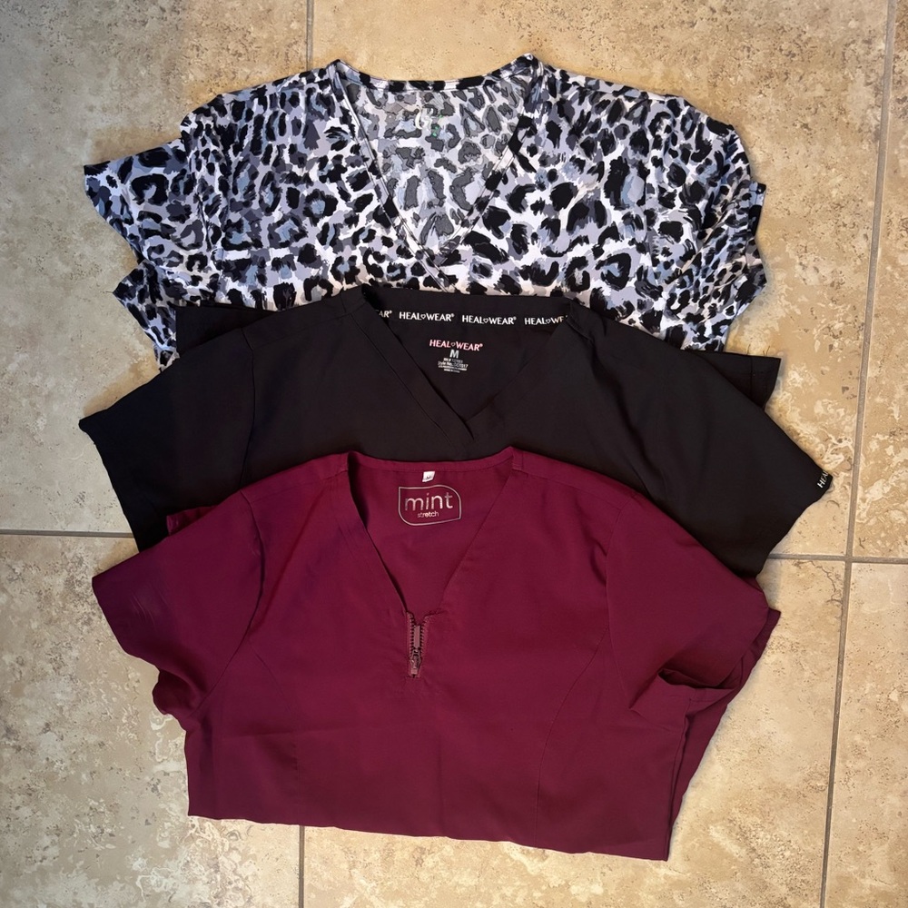 Scrub top and bottoms bundle